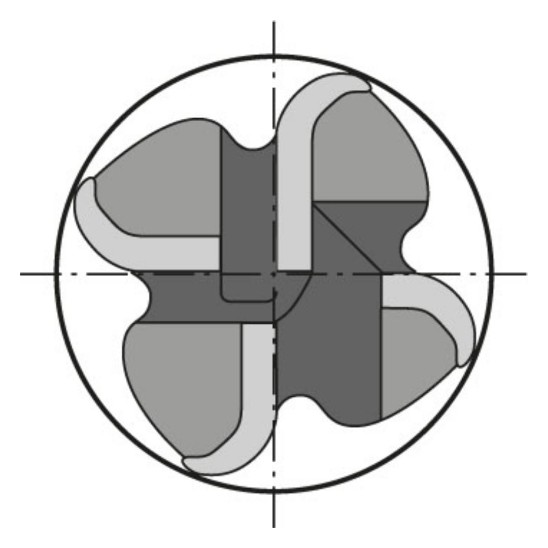 Bild Radiusfräser lang WN VHM FIRE Schaft HA Z4 16mm GÜHRING-1