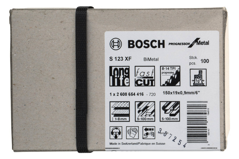 Bild Säbelsägeblatt S 123 XF Bosch VE à 100 S tück Progressor for Metal-1
