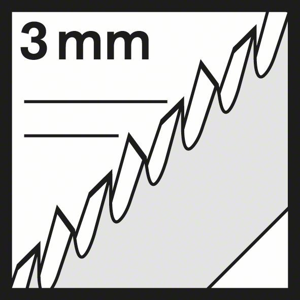 Bild Stichsägeblatt T 301 CDF Bosch VE à 5 Stück Clean for Hard Wood-6