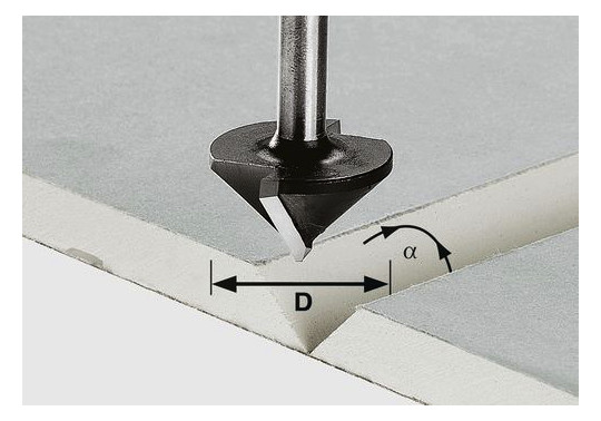 Bild Gipskartonfräser HW D32/90Grad - Festool-1