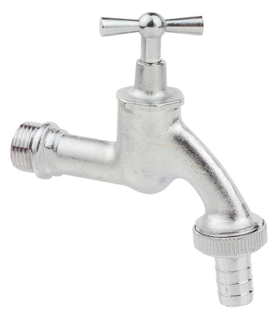 Bild MS Auslaufventil Knebelgriff, Chrom, 3/4 ""AG x 1""AG x 3/4""T - KIRCHHOFF-0