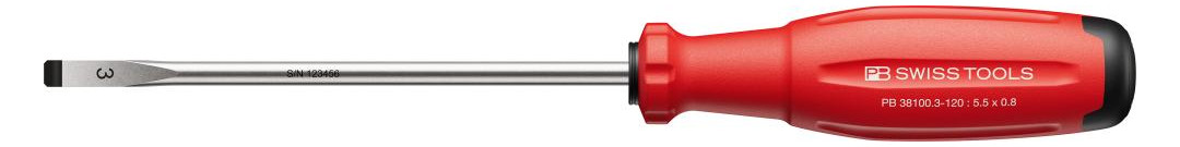 Bild Schraubendreher Schlitz 5,5x0,8x120mm Sw issGrip EVO PB Swiss-0
