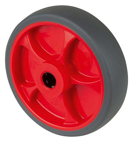 Bild Gummirad B44.F003 Rad Ø 125 grau,Achs Ø 15, 120kg - n.a.-0