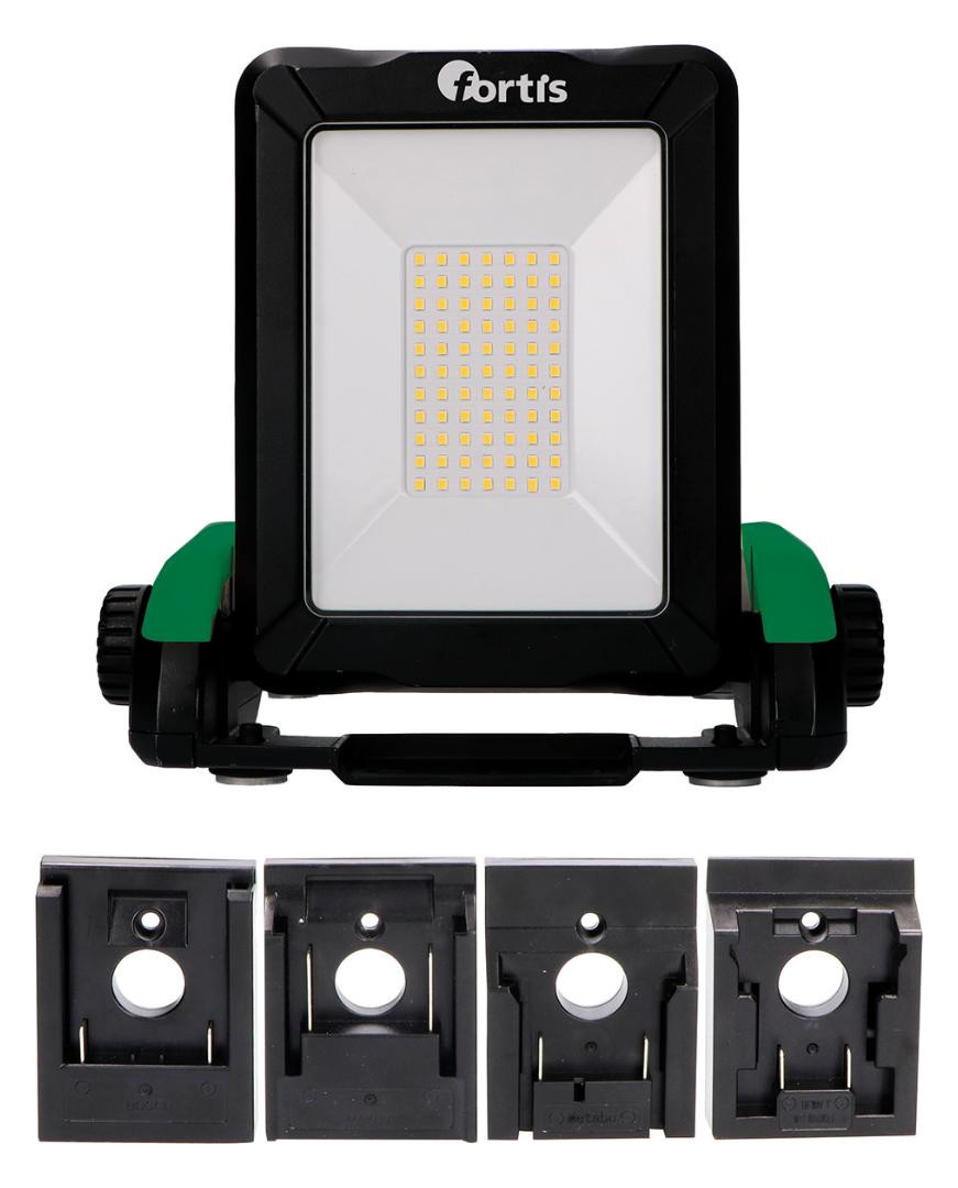 Bild Akku-Arbeitsleuchte Wechselakkusystem 18 V 2900Lumen inkl. Adapter FORTIS-0