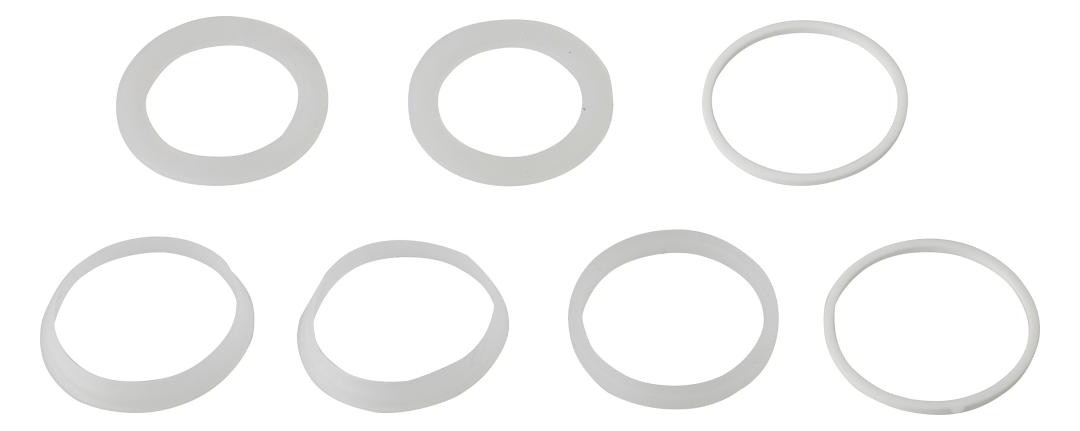 Bild Siphondichtung-Sortiment Silikon, 1 1/2" " x 40 mm, für Spültisch (7x) - KIRCHHOFF-0