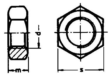 Bild Sechskantmutter DIN 934 M12 A2 - E-NORMpro-1