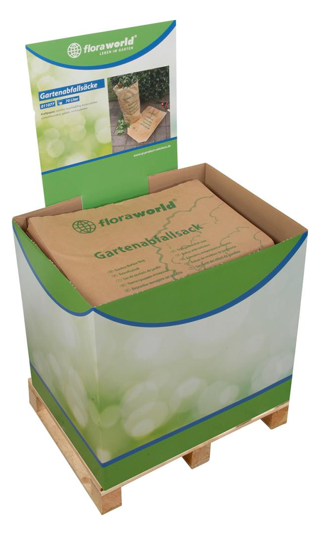 Bild Gartenabfallsack PapierCl assic FWDispla yB eschaffungsartikel - floraworld-0