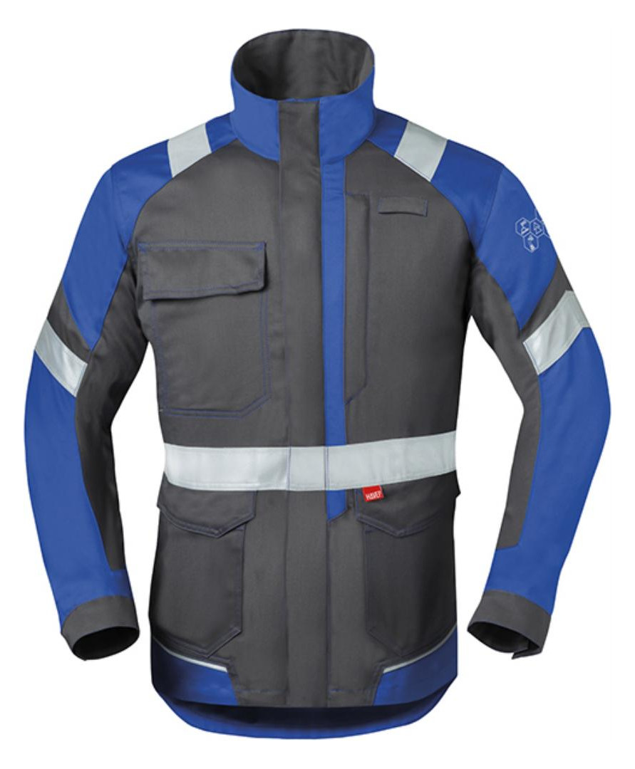 Bild Langjacke, 50285 Gr. 50, kohlengrau/blau - HAVEP-0