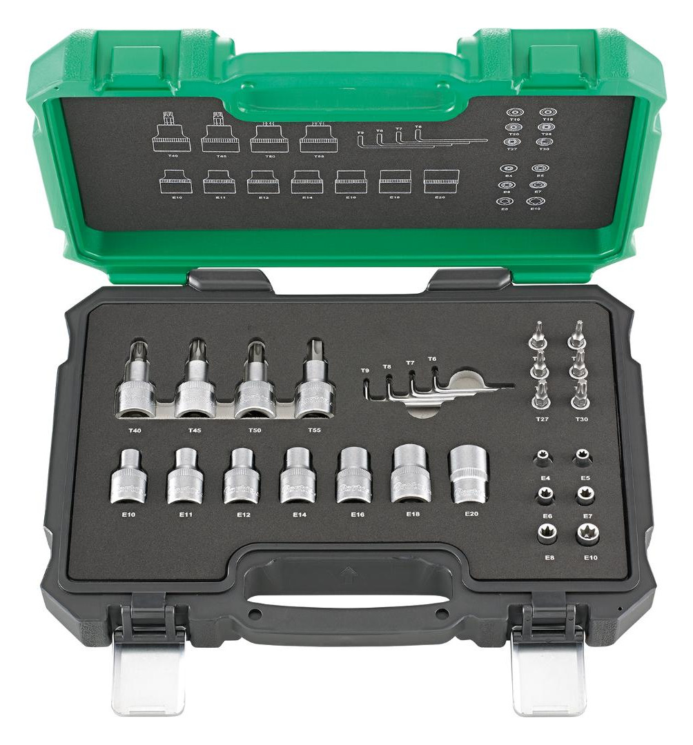 Bild Steckschlüssel-Garnitur 1/4""+1/2"" 27-t eilig FORTIS-0
