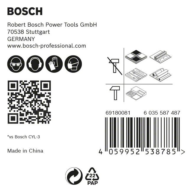 Bild Schlagbohrersatz HEX-9 5tlg. 4/5/6/8 mm MultiConstruction EXPERT Bosch-0