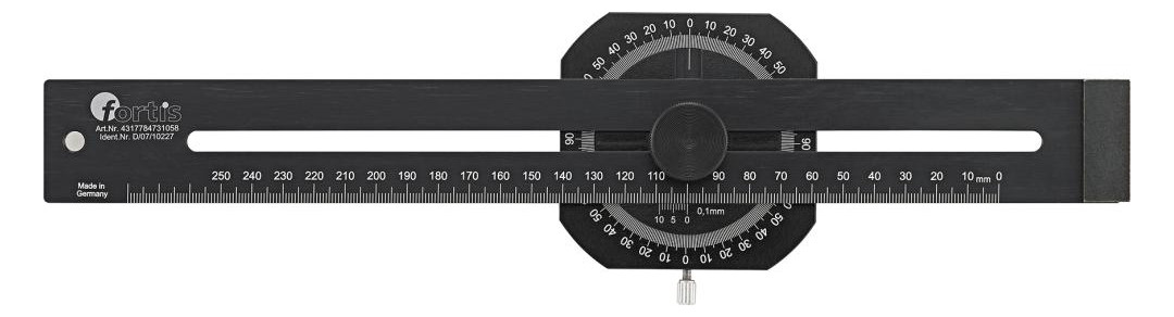 Bild Streichmaß mit Gradmesser 250mm FORTIS-0