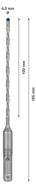 Bild Hammerbohrer EXPERT 4x100x165mm Bosch VE à 1 Stück SDS plus-7X-2