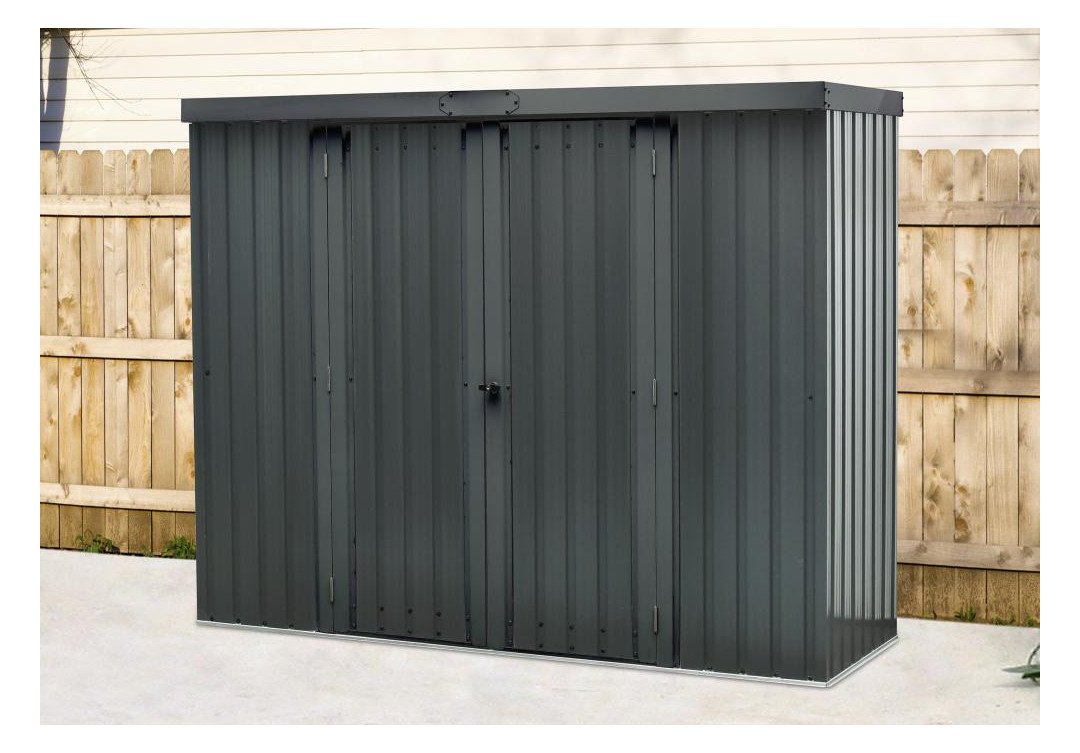 Bild Geräteschrank m.Flachdach inkl. Zubehör2 26 x 81 x 1 80 cm - floraworld-0