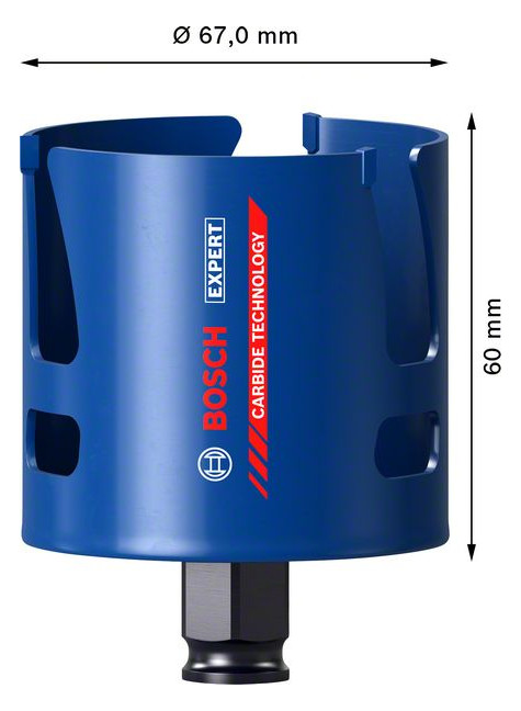 Bild Lochsäge EXPERT 67mm Bosch Carbide Const ruction Material EXPERT Bosch-3