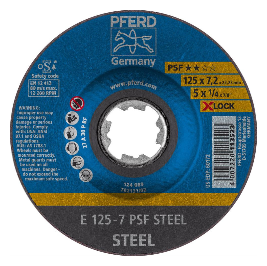 Bild Schruppscheibe PSF X-LOCK STEEL 125x7mm Pferd-0