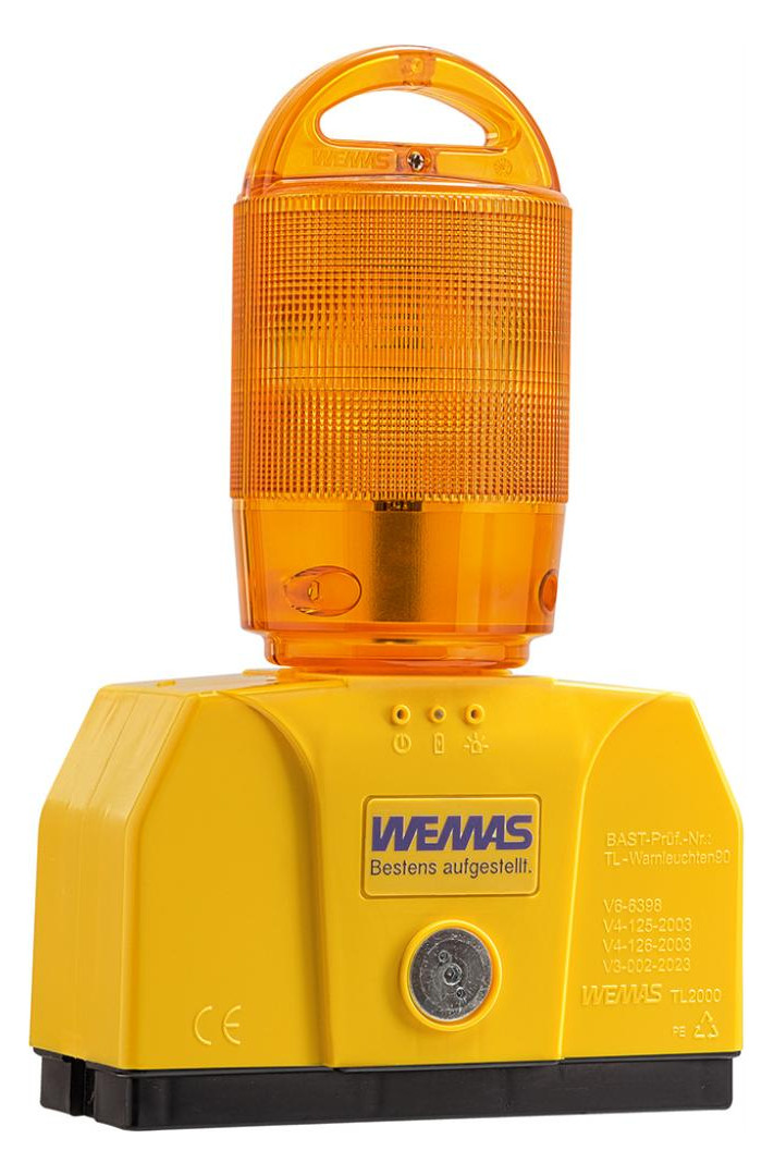 Bild TL-Rundumleuchte 2000/360, gelb, RSA21 Gehäuse gelb, mit Halter, KZP ""WEMAS, b-0