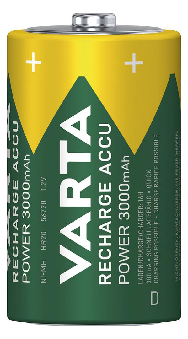 Bild Batterie Recharge Accu Power Mono D 2er Blister - VARTA-1