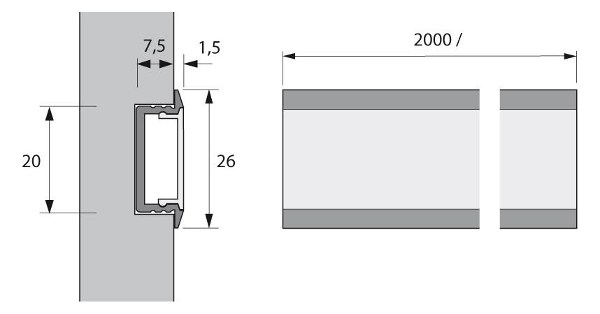 Bild Endkappen zu LED ChannelLine C Set aus 2 Stück - Halemeier-1