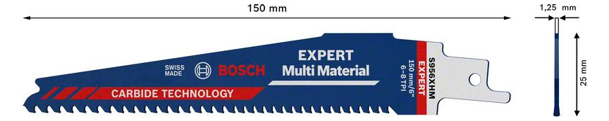 Bild Säbelsägeblatt EXPERT S 956 XHM Bosch VE à 10 Stück Multi Material-2