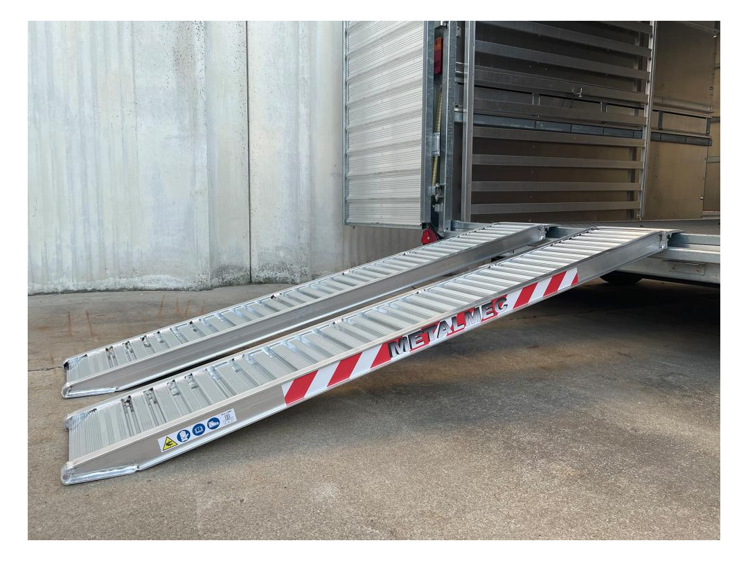 Bild Auffahrschiene o.Rand Alu L3500 mm, B400 mm, 4000kg - Neutral-1