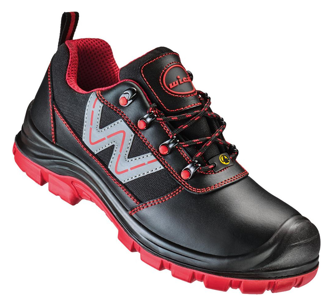Bild Halbschuh BELLUNO Schwarz/rot, S3 SR ESD Gr. 39 Wica-0