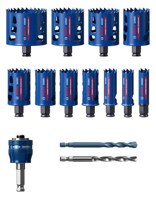 Bild Lochsägen-Set EXPERT Universal 20-76 mm Bosch 14-teilig ToughMaterial-3