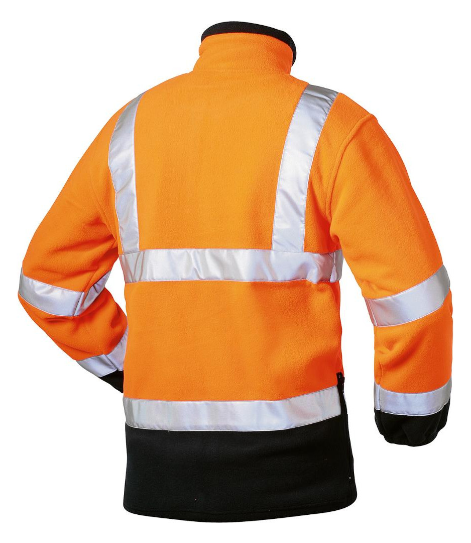 Bild Warn-Fleecejacke BenediktGr. M, orange/marine-1
