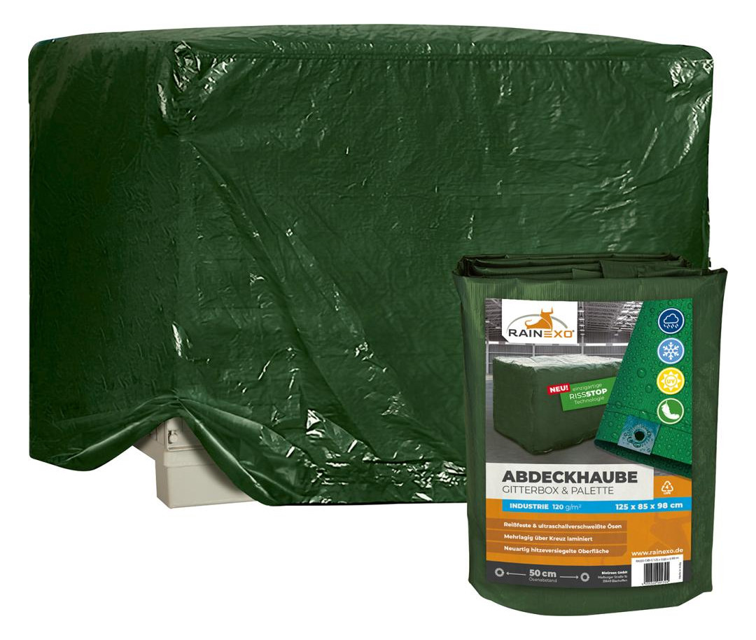 Bild Abdeckhaube - Gitterbox, Silbergrau - RAINEXO-1