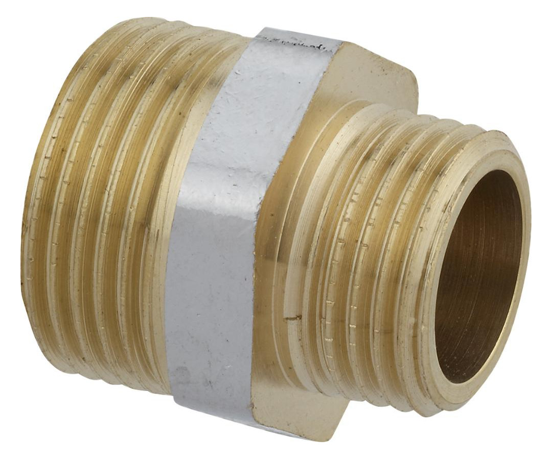 Bild MS Reduzier-Doppelnippel, Chrom, 3/4""AG x 1/2""AG - KIRCHHOFF-0