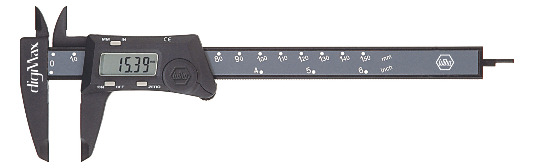 Bild Messschieber dIgiMax nichtmetallisch 150 mm/0,01mm Wiha-0