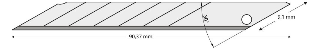 Bild Abbrechklinge 9mm Pack a 10 Stück 30Grad LUTZ BLADES - n.a.-0