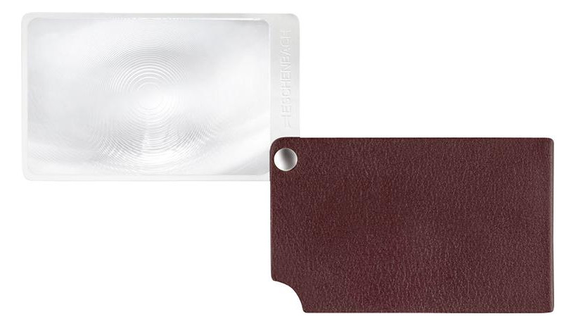 Bild Scheckkartenlupe rot visoPOCKET 2,5x Led er ESCHENBACH-0