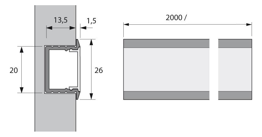 Bild Endkappen zu LED ChannelLine C Set aus 2 Stück - Halemeier-2