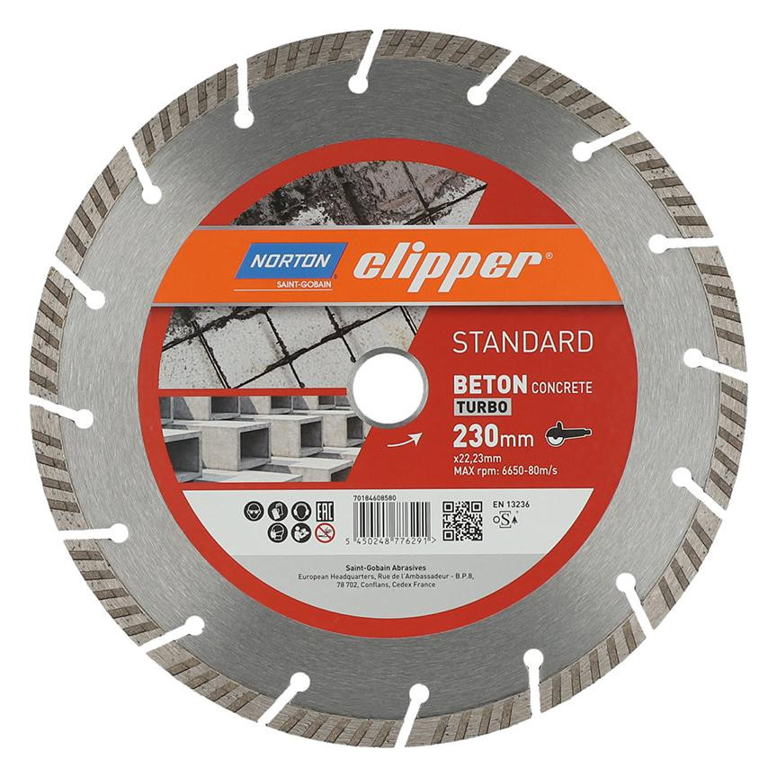 Bild Diamantscheibe Standard Beton Turbo Ø230 - Norton-0