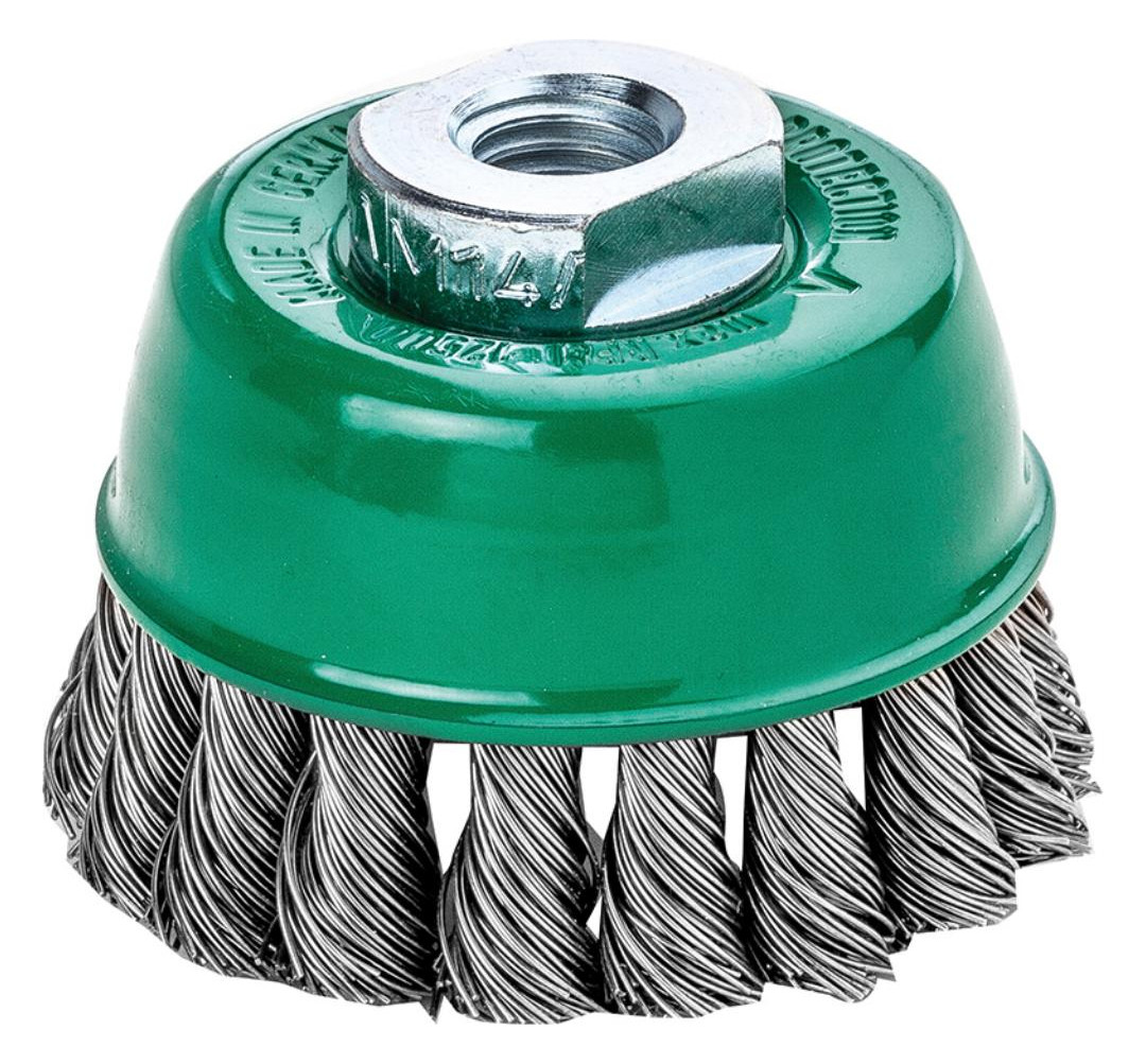 Bild Topfbürste V4A M14 gezopft 65x0,5mm Less mann - Lessmann-0