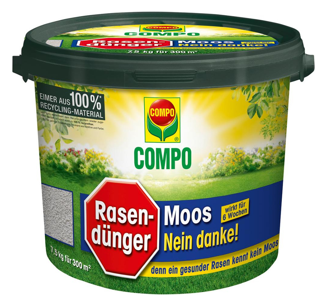 Bild Rasendünger Moos - Nein danke 7,5kg Eime r - COMPO-0