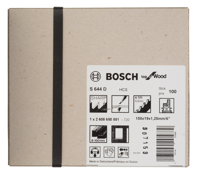 Bild Säbelsägeblatt S 644 D Bosch VE à 100 St ück Top for Wood-1