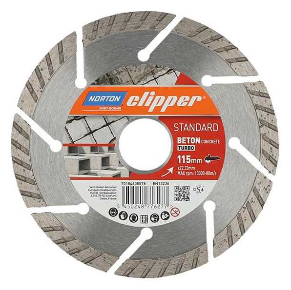 Bild Diamantscheibe Standard Beton Turbo Ø115 - Norton-0