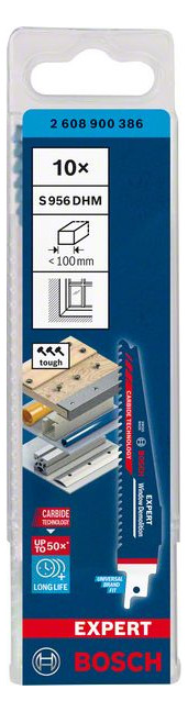 Bild Säbelsägeblatt EXPERT S 956 DHM Bosch VE à 10 Stück Window Demolition-1