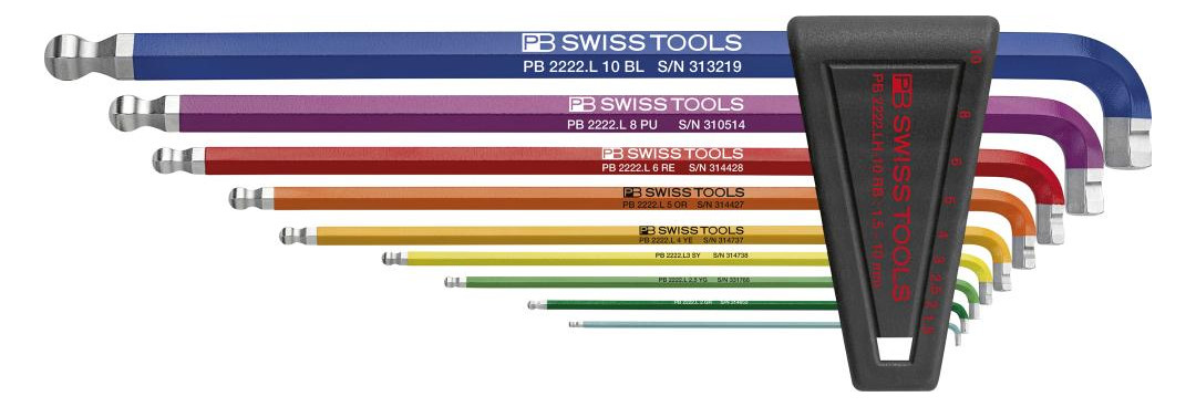 Bild Winkelschraubendreher- Satz im Kunststoffhalter 9-teilig1,5-10 90-100Grad Rainbo - RAINBOW-0