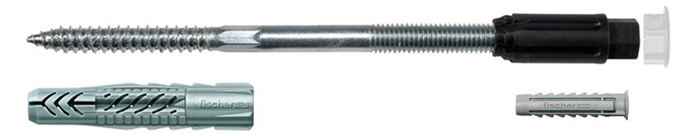 Bild Abstandssystem Thermax 10/200 M 6 Stahl,zn,m.Kunststoffkonus - fischer-1