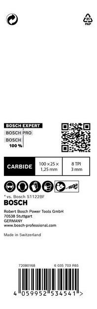Bild Säbelsägeblatt EXPERT S 555 CHC Bosch VE à 1 Stück Thick Tough Metal-3