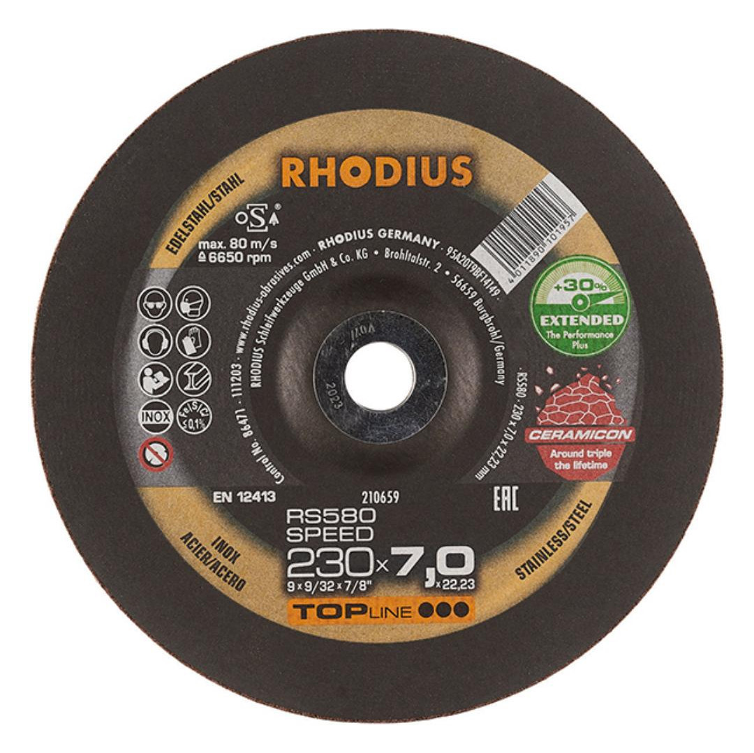 Bild Schruppscheibe RS 580 SPEED EXTENDED 230 x 7,0 x 22,23 mm Rhodius-0