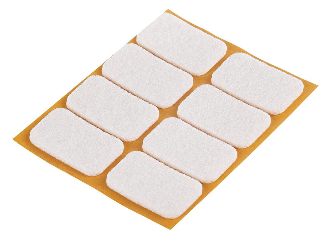 Bild Filzgleiter klebend weiß 22x36mm Inhalt 8 S t. fix-o-moll-0