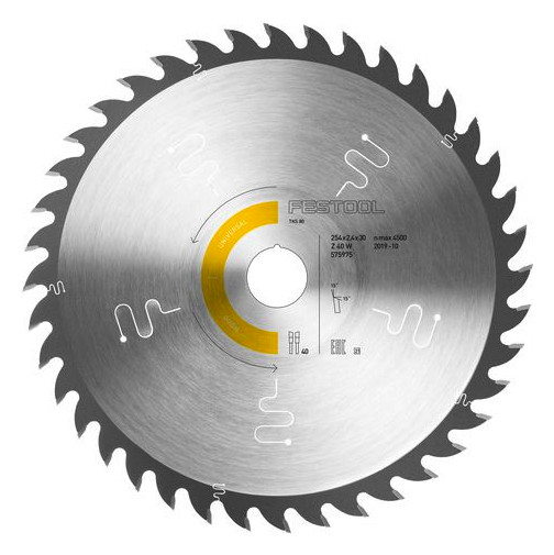 Bild Kreissägeblatt HW 254x2,4x30 W40 WOOD UNIVERSAL - Festool-1