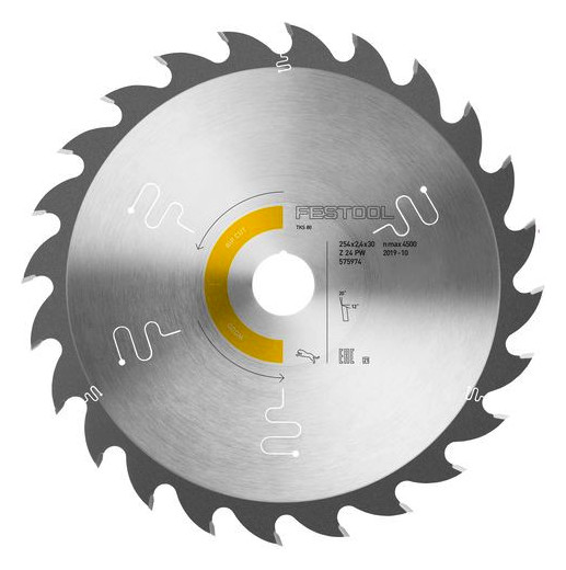 Bild Kreissägeblatt HW 254x2,4x30 PW24 WOOD RIP CUT - Festool-1
