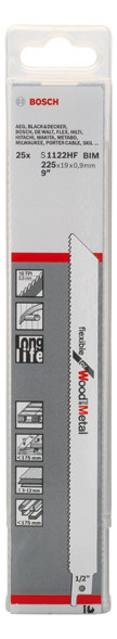 Bild Säbelsägeblatt S 1122 HF Bosch VE à 25 Stück Flexible f Wood and Metal-1