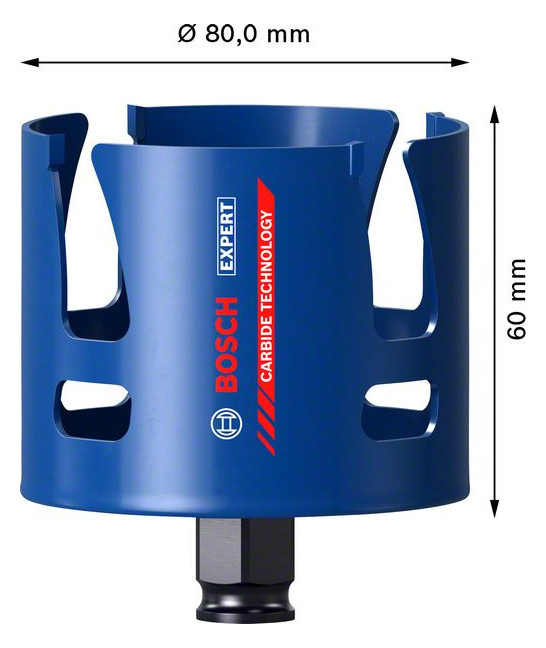 Bild Lochsäge EXPERT 80mm Bosch Carbide Const ruction Material EXPERT Bosch-3