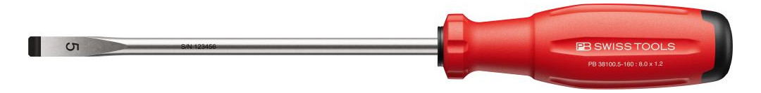 Bild Schraubendreher Schlitz 8 x1,2x160mm Swi ssGrip EVO PB Swiss-0