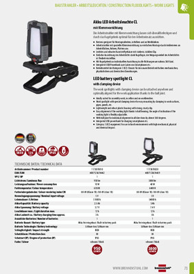 Mobiler LED Akku Strahler CL 4050 MA Brennenstuhl | Eisen-Pfeiffer  Onlineshop